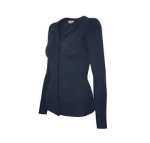 Navy Round Neck Cardigan