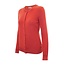 Hot Coral Round Neck Cardigan