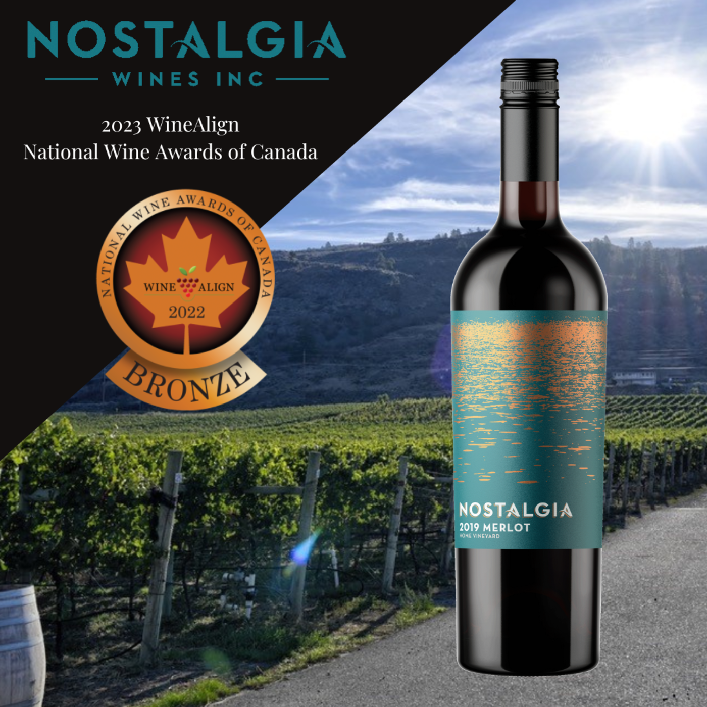 Merlotus 2019 Merlot 750ml - Nostalgia Wines Inc. - Online Store