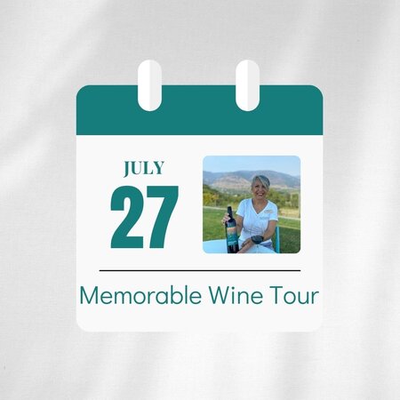 Registration -Memorable Wine Tour - July 27 2024