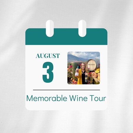 Registration -Memorable Wine Tour - Aug 3 2024