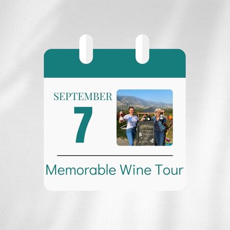 Registration -Memorable Wine Tour - Sep 7 2024