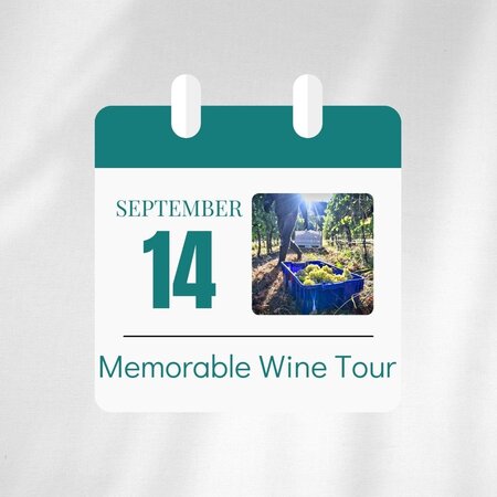 Registration -Memorable Wine Tour - Sep 14 2024