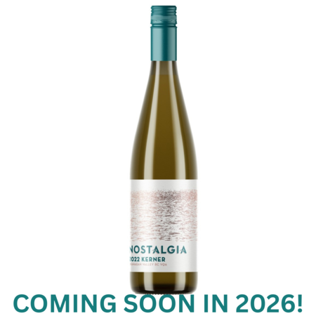 Kerner 750ml.  Coming soon in 2026!