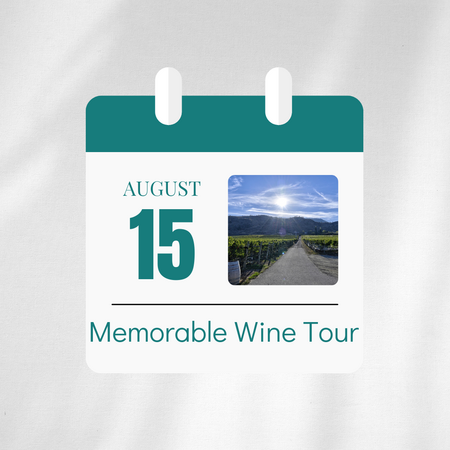 Registration-Memorable Wine Tour - Aug 15, 2026