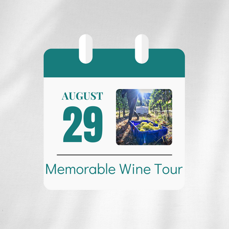 Registration-Memorable Wine Tour - Aug 29, 2026