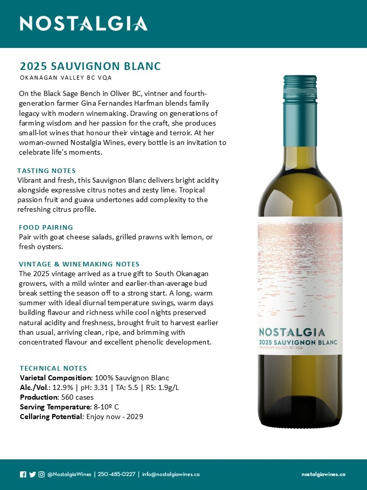 2025 Sauvignon Blanc 750mL