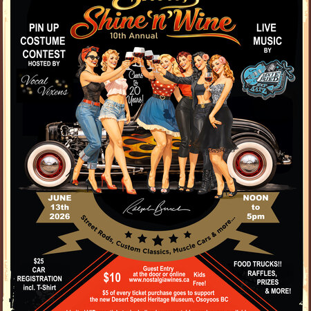 10th Annual Show, Shine 'N' Wine Registration
