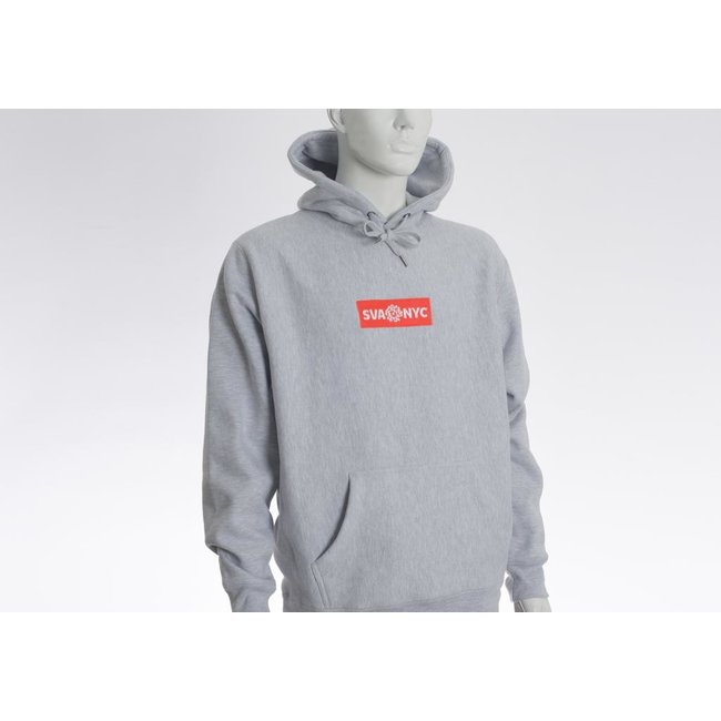 Box logo embroidered hoodie Clearance