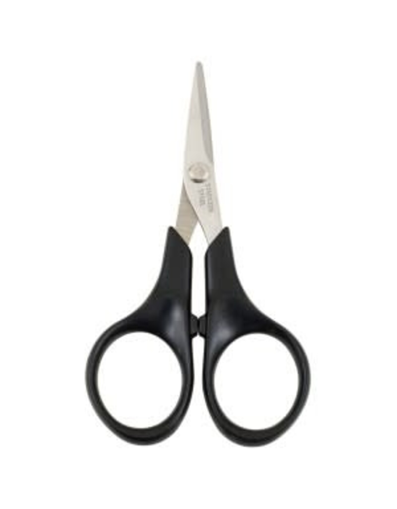 Braid Scissor, 4", Black Loops, Straight