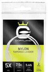Cortland Nylon Tapered Leaders 2pk