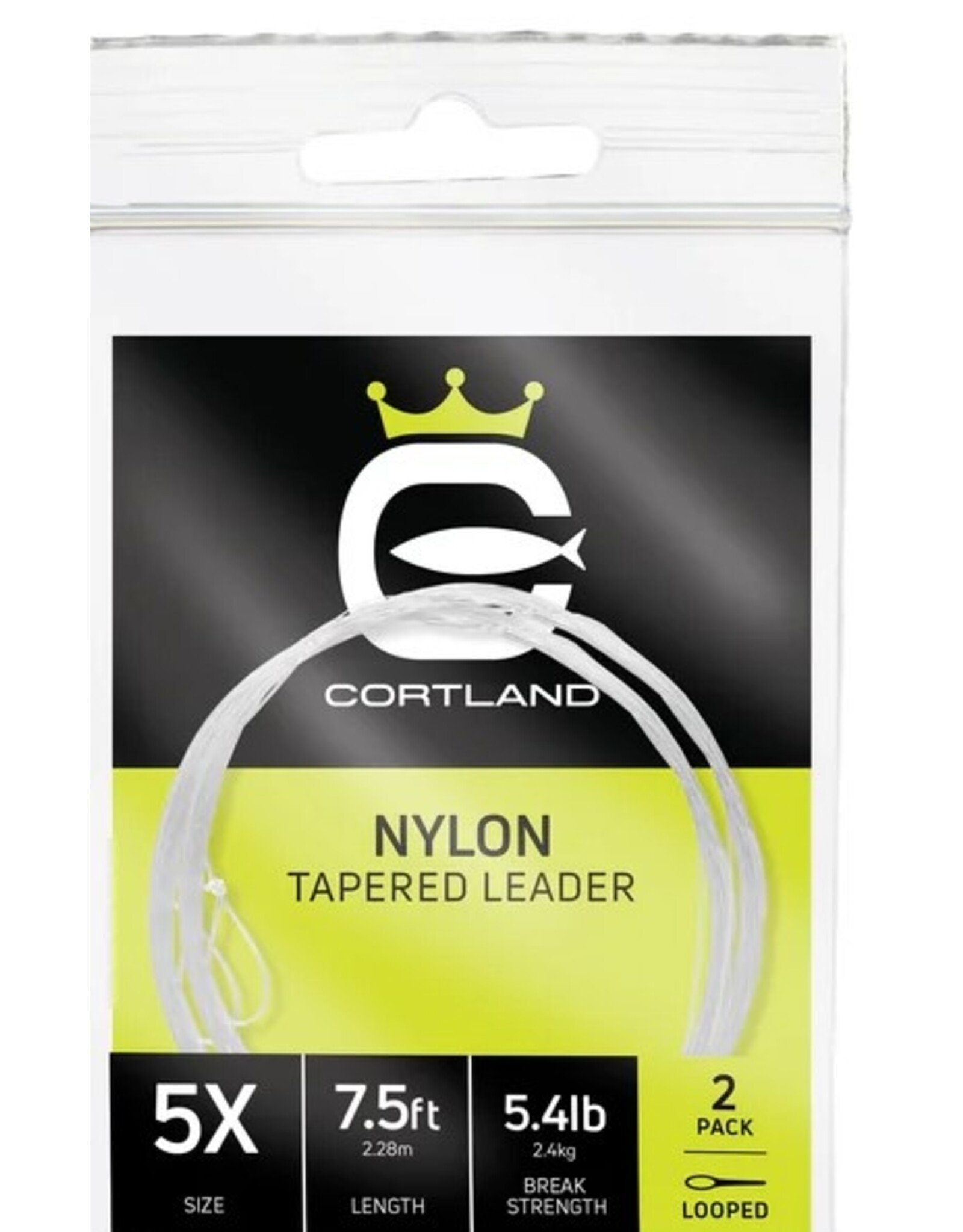 Cortland Nylon Tapered Leaders 2pk