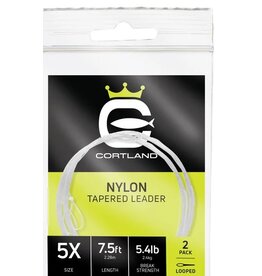 Cortland Nylon Tapered Leaders 2pk