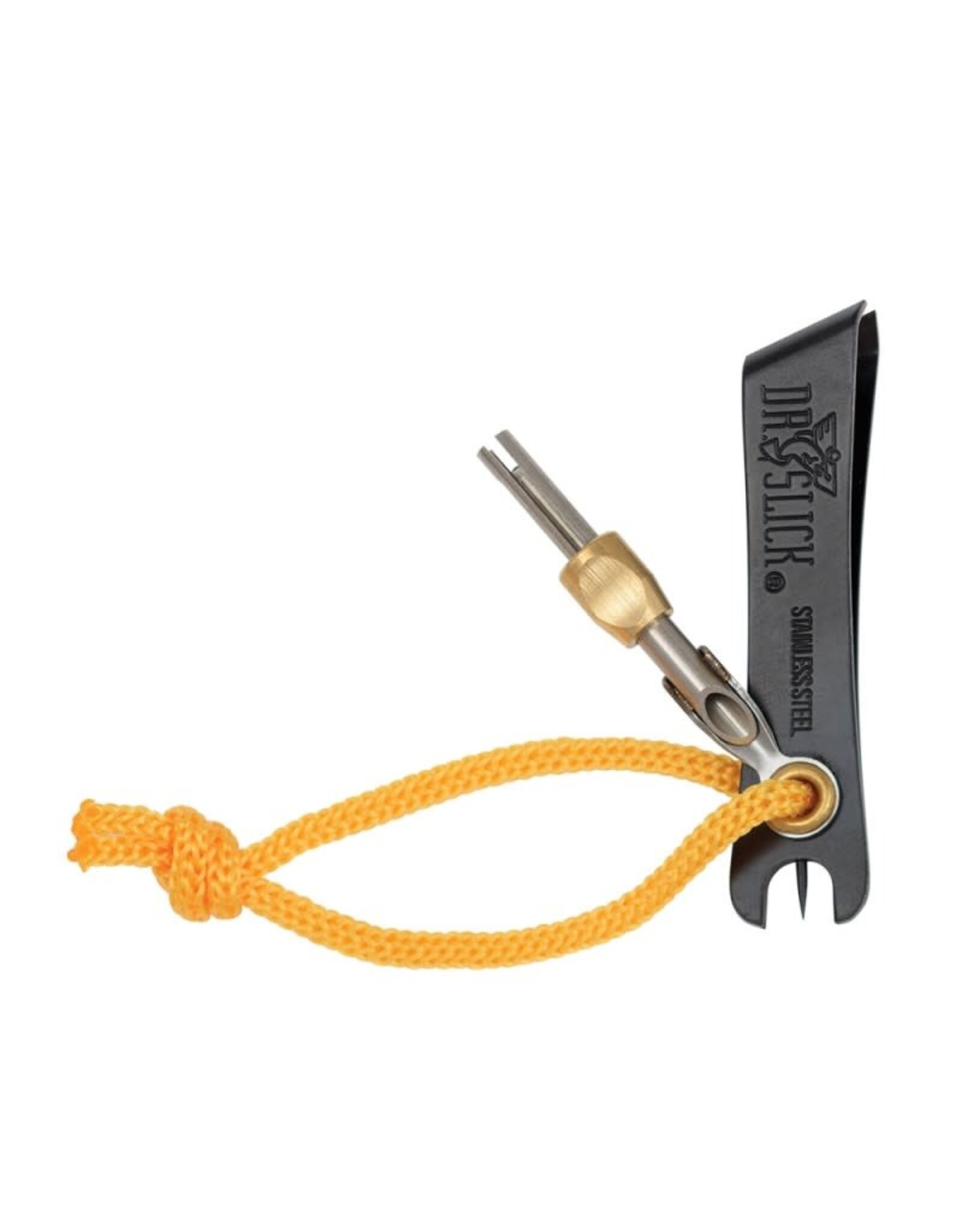 Dr Slick Nipper w/Pin, File and Off Set Cutter&Knot Tyer,  2", High Grade Japanese Stainless  Black