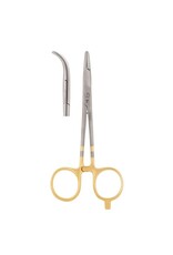 Dr Slick Scissor Clamp 6 1/2 Gold Curved