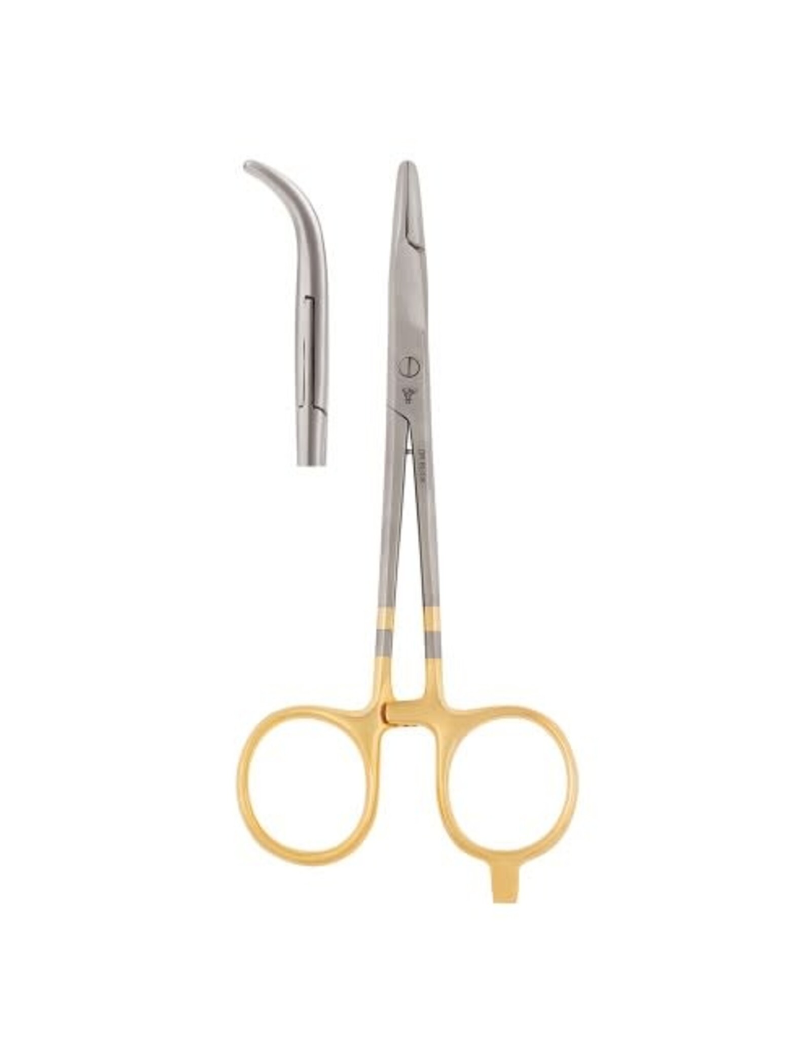 Dr Slick Scissor Clamp 6 1/2 Gold Curved
