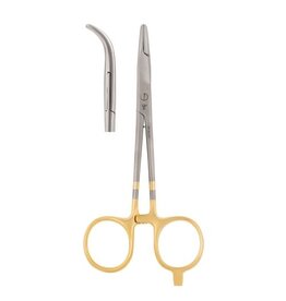 Dr Slick Scissor Clamp 6 1/2 Gold Curved
