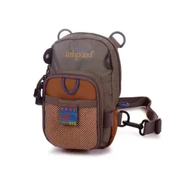 Fishpond San Juan Vertical Chest Pack - Sand/Saddle Brown