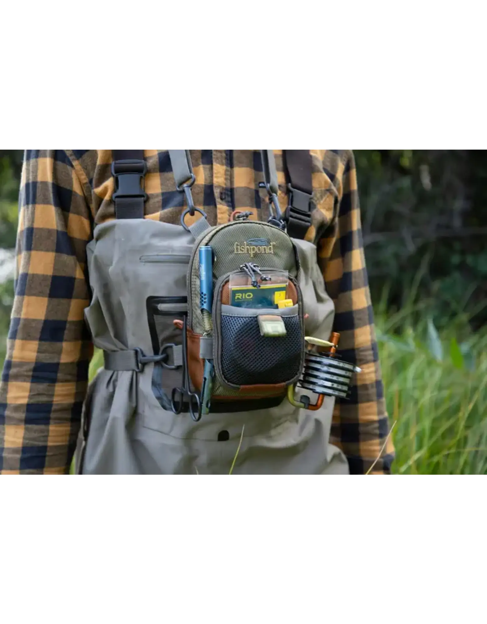 Fishpond San Juan Vertical Chest Pack - Sand/Saddle Brown