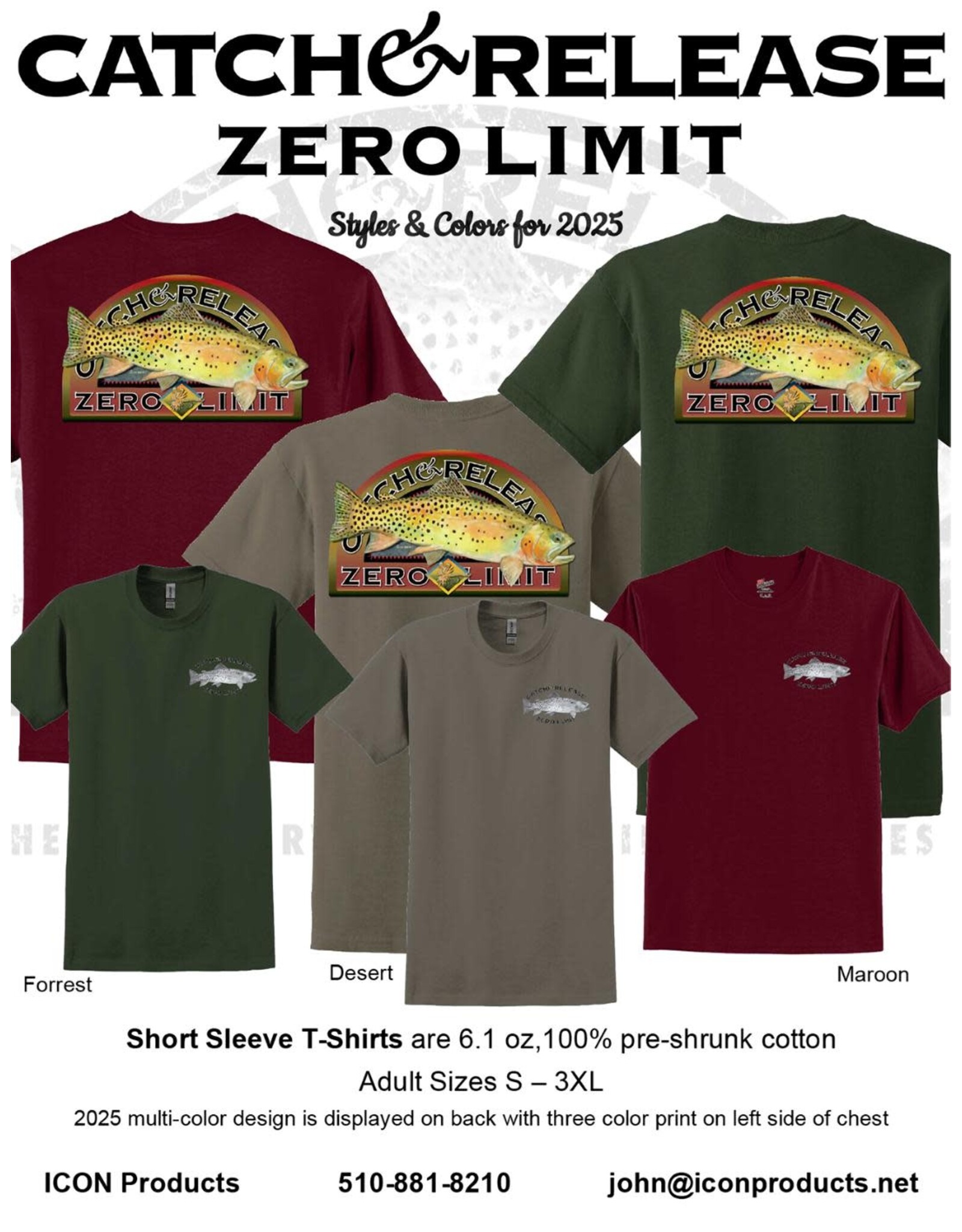 ICON Products Trout Tee Shirt 25