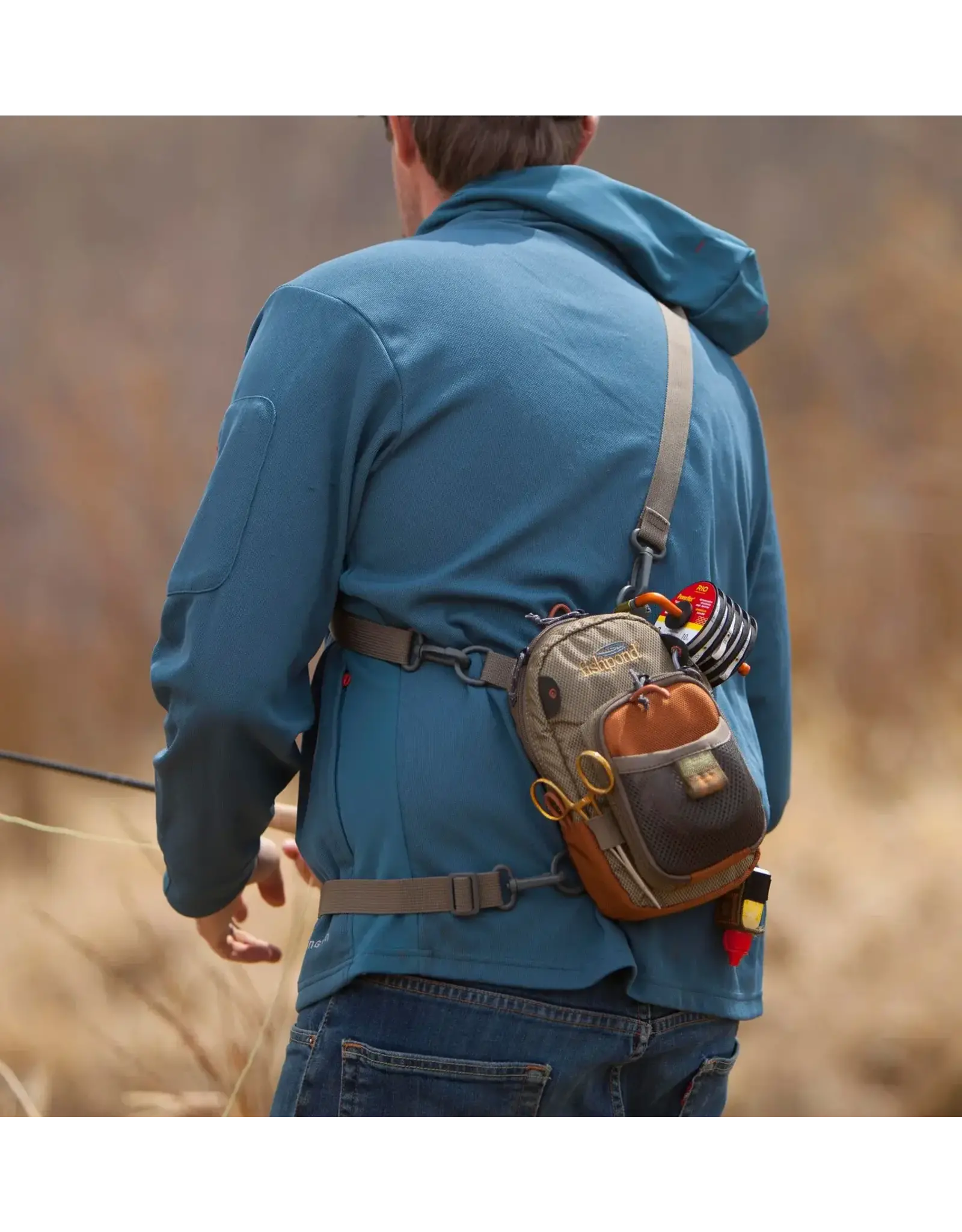 Fishpond San Juan Vertical Chest Pack - Sand/Saddle Brown