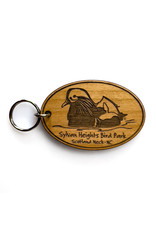 Wood Bird Keychains