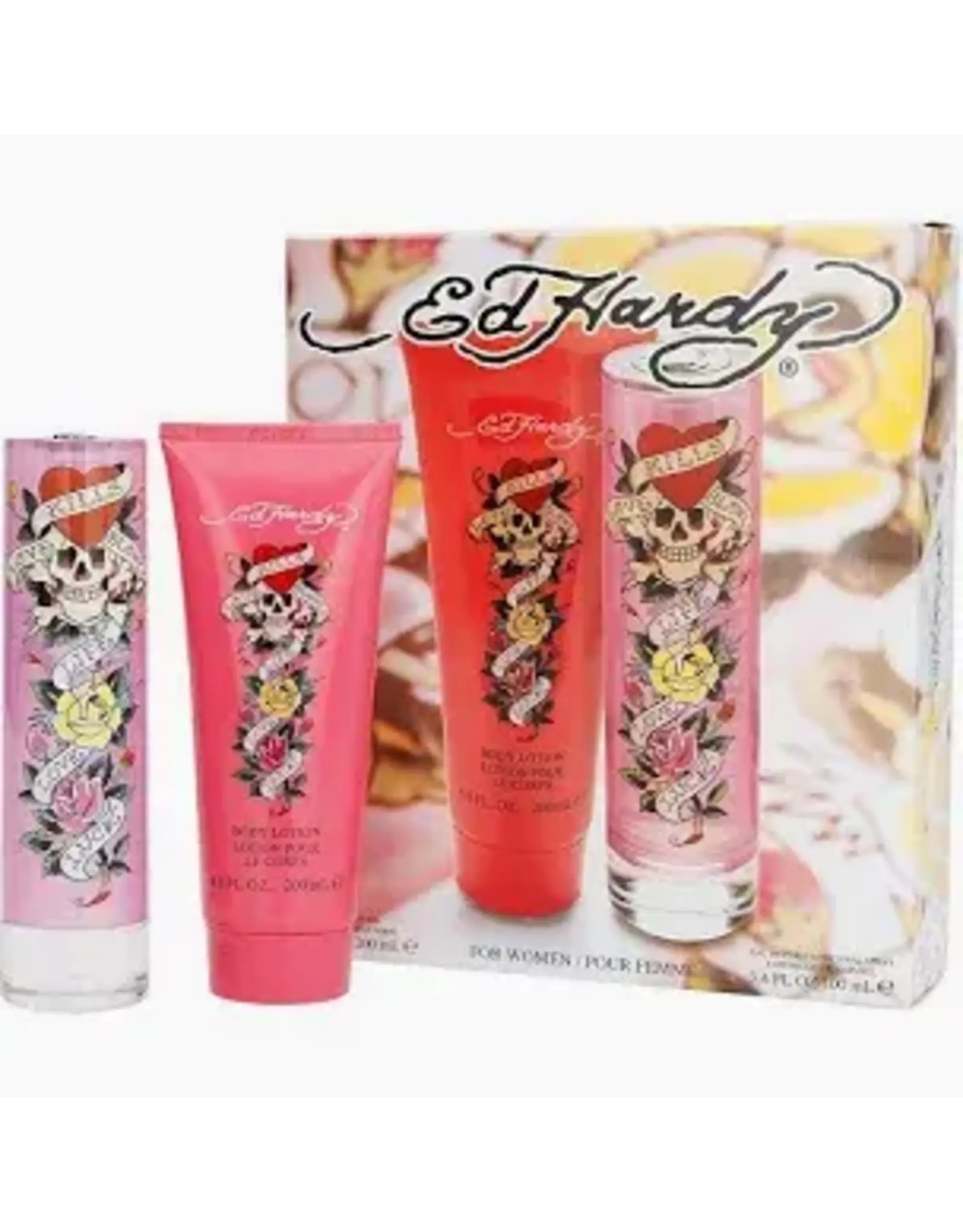 ED HARDY ED HARDY (PINK) 2PCS SET