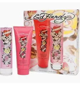 ED HARDY ED HARDY (PINK) 2PCS SET