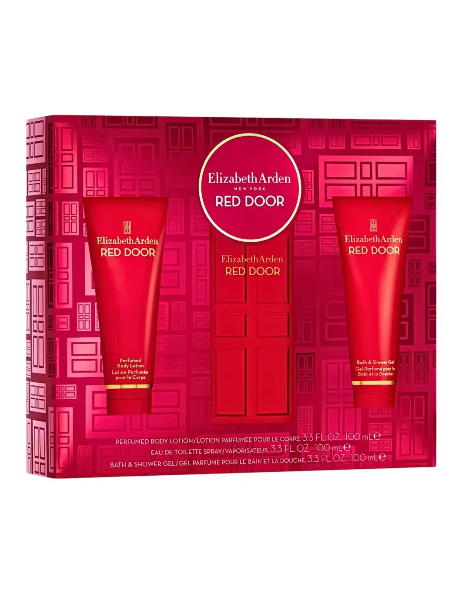 ELIZABETH ARDEN ELIZABETH ARDEN RED DOOR 3PCS SET + GEL DOUCHE + LOTION