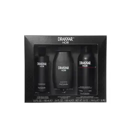 GUY LAROCHE DRAKKAR NOIR 3PCS SET + DEO + AFTER SHAVE