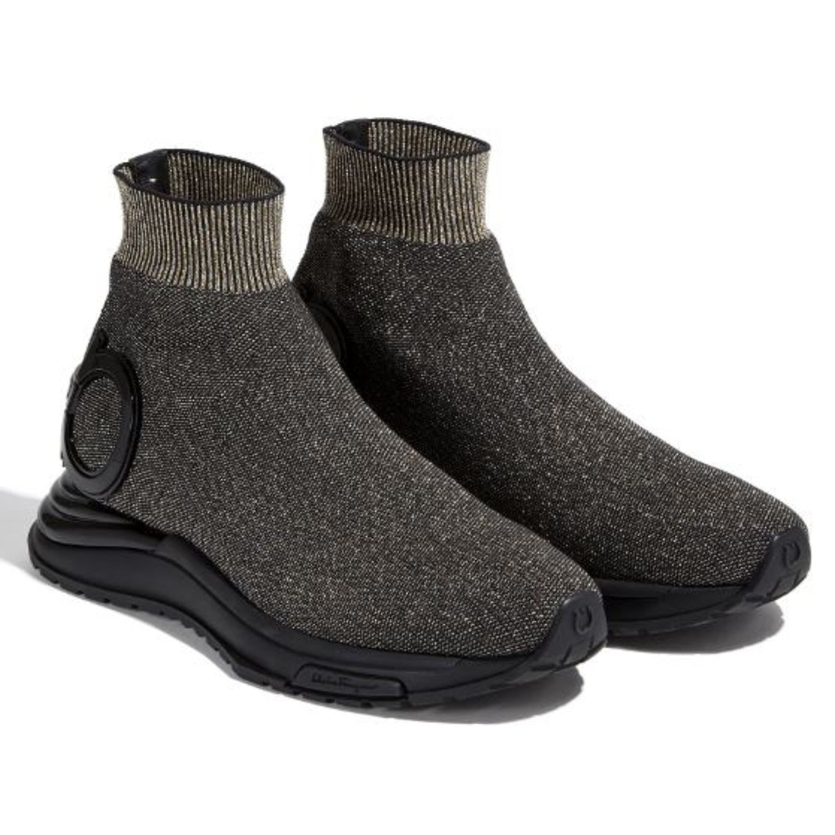 Salvatore Ferragamo Gardena Sock Sneakers Black