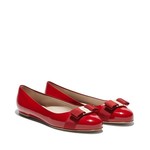 SALVATORE FERRAGAMO SALVATORE FERRAGAMO - BALLET VARINA PATENT RED - 592125