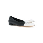 SALVATORE FERRAGAMO SALVATORE FERRAGAMO - BALLET VARINA CT BLACK/WHITE - 687421