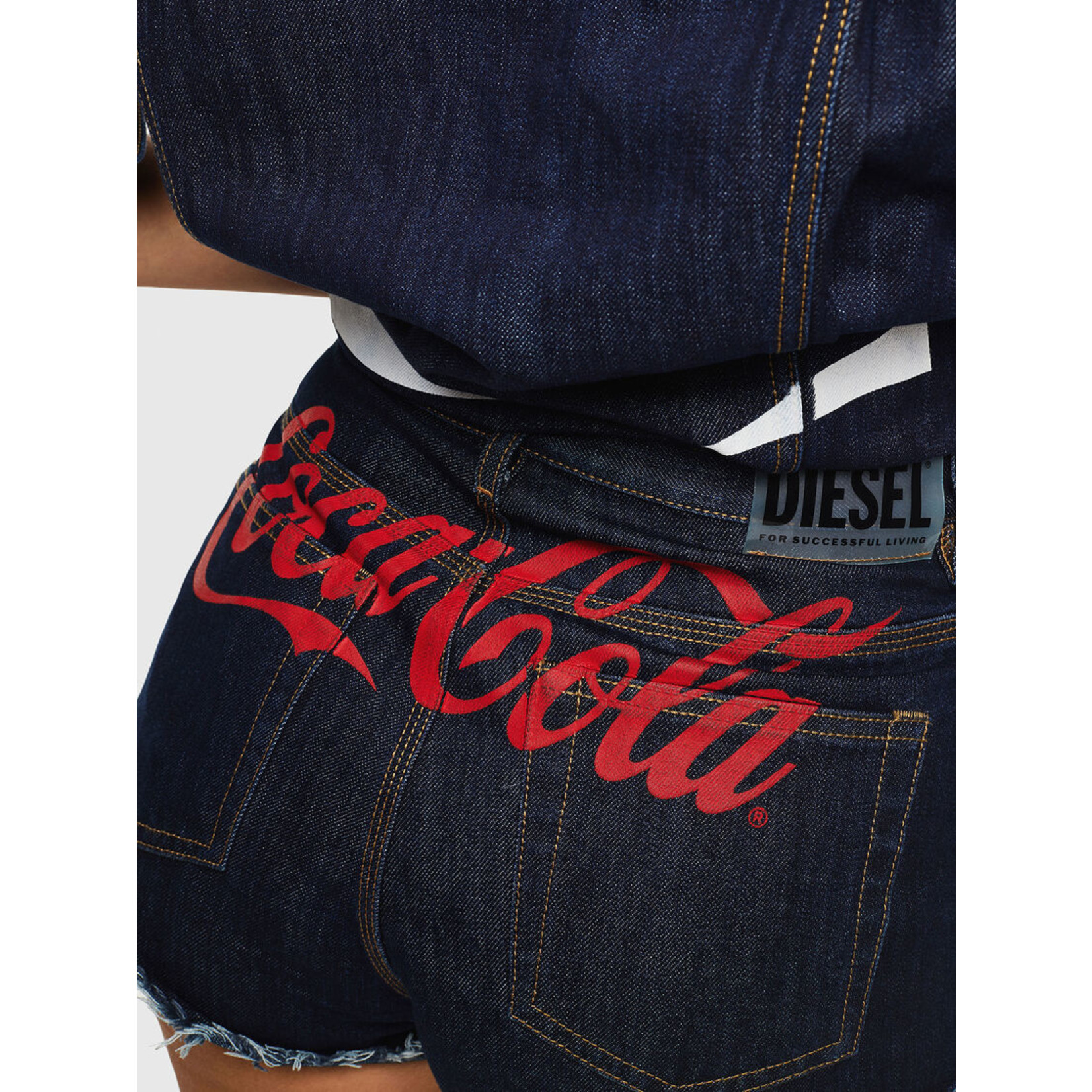 DIESEL DIESEL COCA-COLA WOMEN'S SHORT CC DE KRIS - DARK BLUE