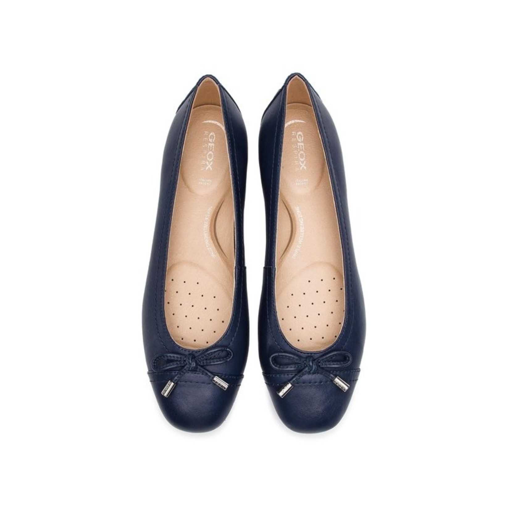 Ballerines Geox Femme D Annytah A – Cuir Nappa Souple, Bout Rond, Facile à Enfiler – Style Citadin