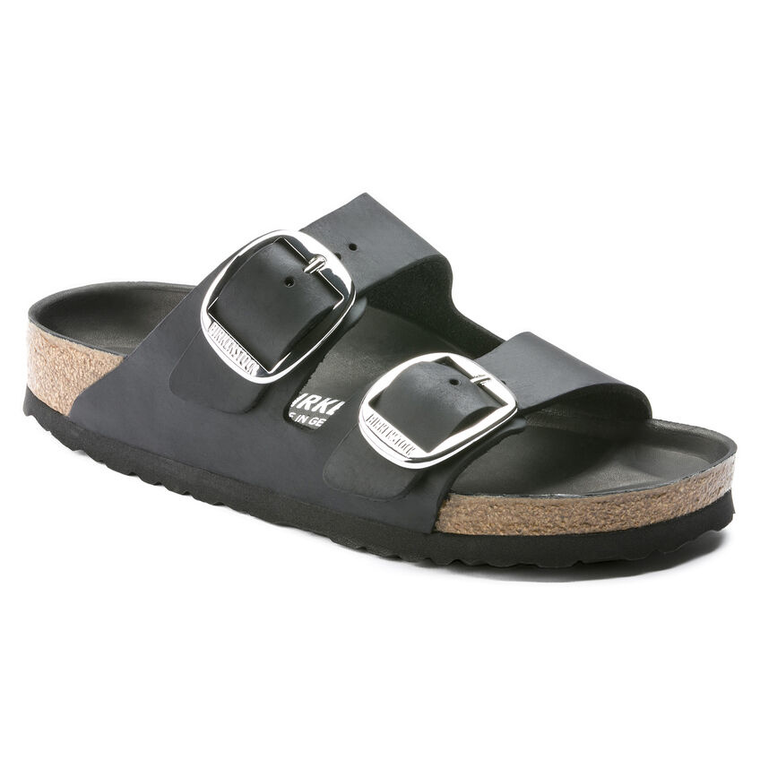 靴 UNITED ARROWS ARIZONA BIG BUCKLE United Arrows Birkenstock Arizona Big Buckle Black Silver