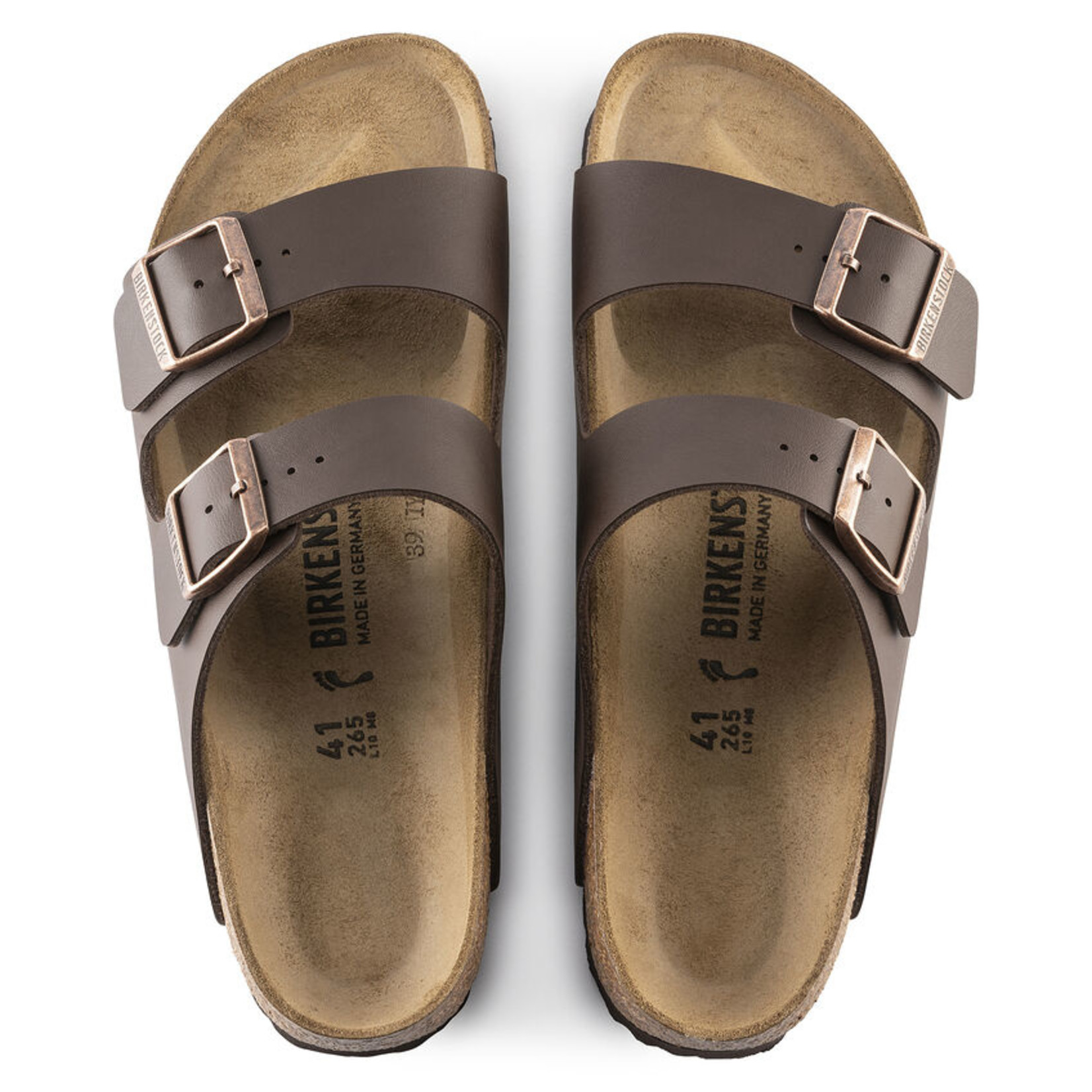 BIRKENSTOCK ARIZONA BIRKO-FLOR DARK BROWN - 51701 NORMALE