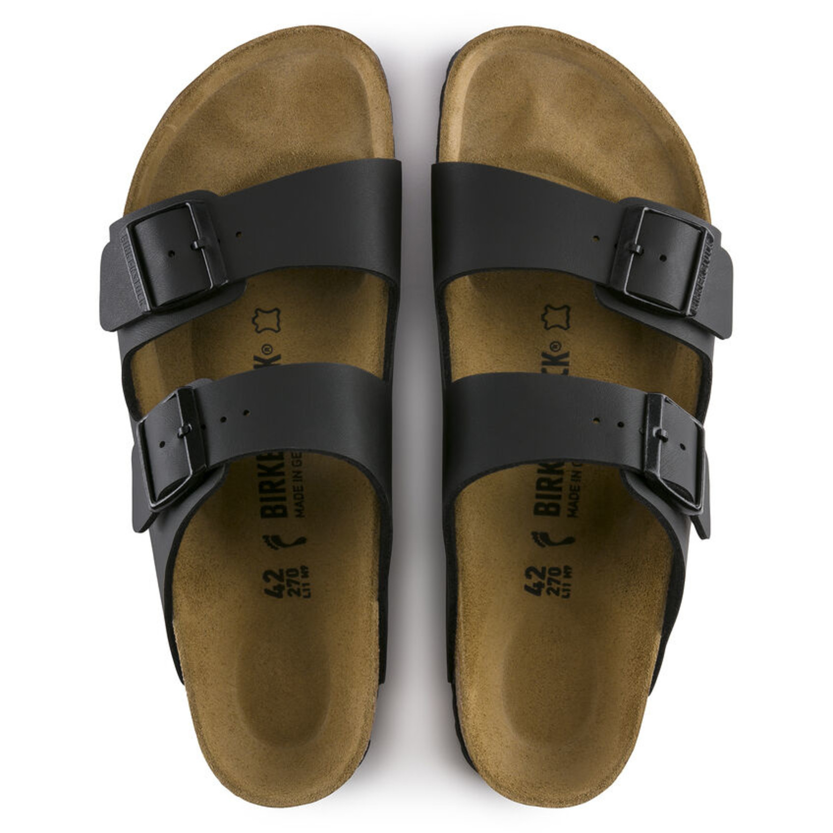 BIRKENSTOCK ARIZONA BIRKO-FLOR BLACK - 51791 REGULAR/WIDE