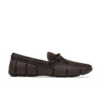 SWIMS BRAIDED LACE LOAFER - BLACK 21215