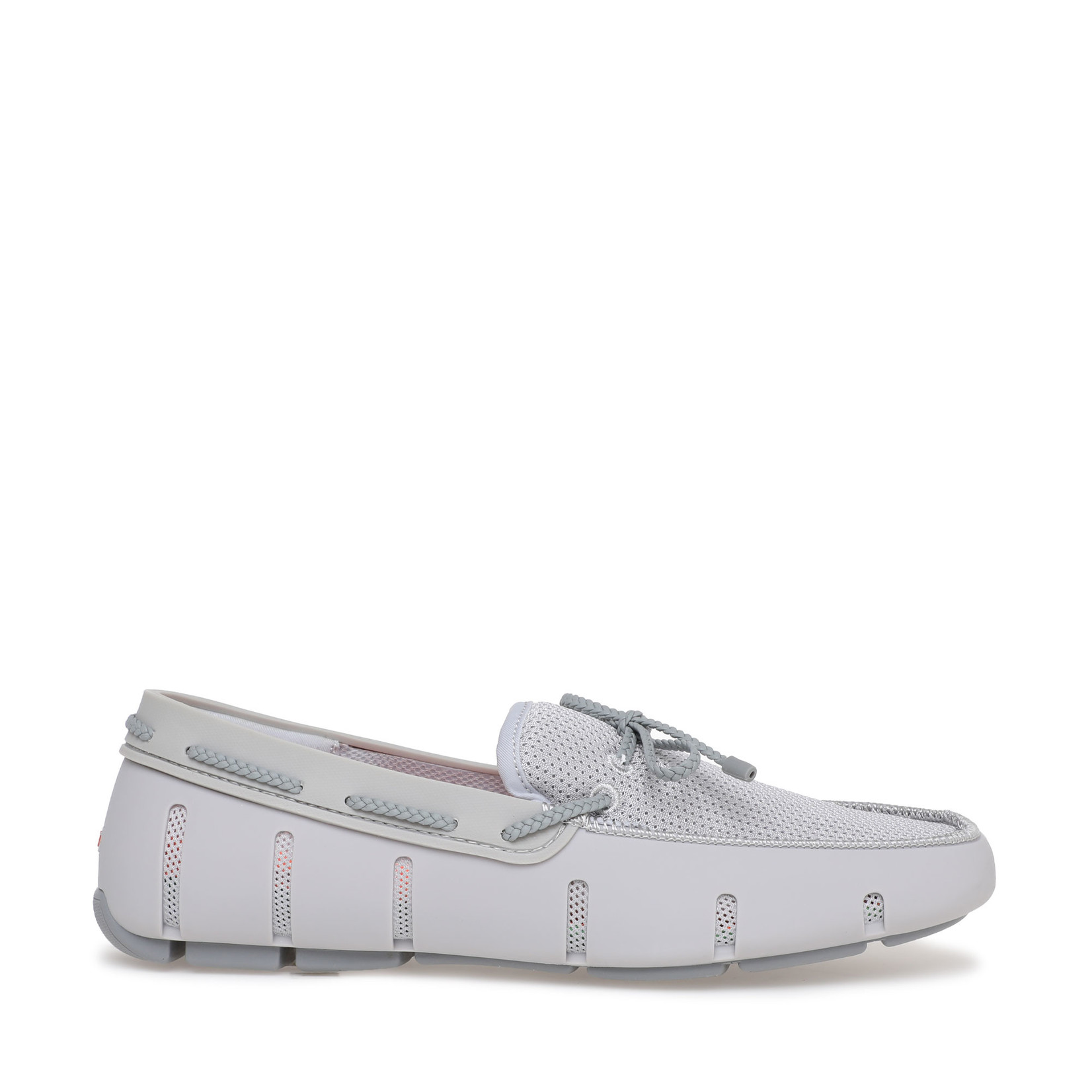 SWIMS BRAIDED LACE LOAFER LIGHT GREY 21215