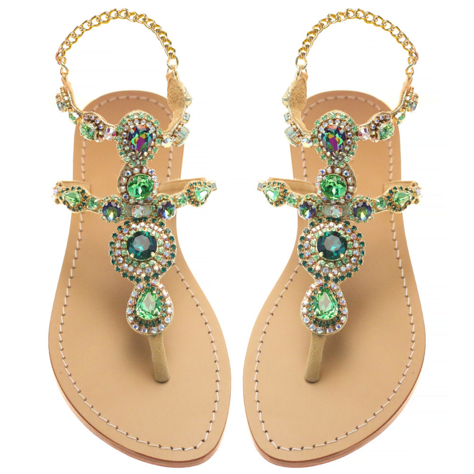 Removable Gold Back Straps - Set of 2 – Mystique Sandals