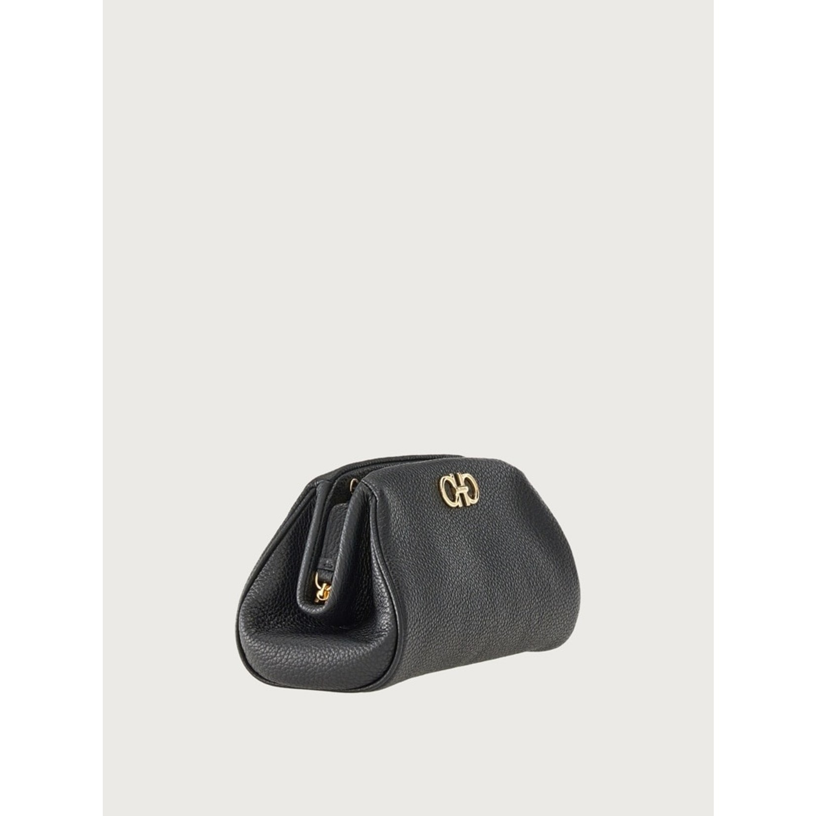 SALVATORE FERRAGAMO FERRAGAMO - MINI SAC GANCINI SOFT M 759564 NOIR