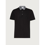 SALVATORE FERRAGAMO FERRAGAMO - SHORT SLEEVES POLO 716909 BLACK