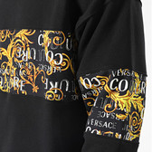 VERSACE JEANS COUTURE MEN'S SWEATSHIRT - 74GAI309 BLACK/GOLD