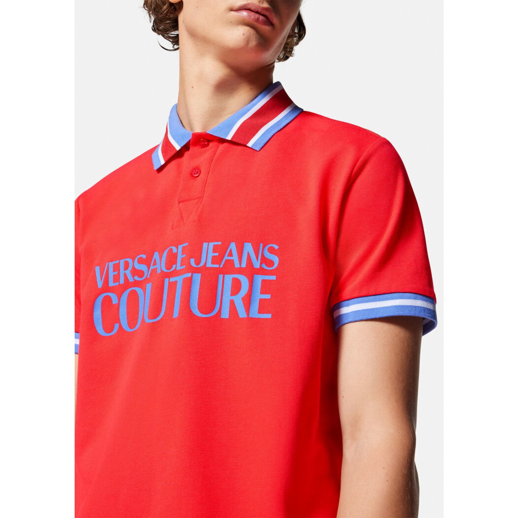 VERSACE JEANS COUTURE VERSACE JEANS COUTURE MEN'S POLO 74GAGT03