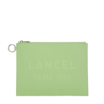 LANCEL LANCEL ESSENTIAL POCHETTE ZIPPE LARGE - VERT POMME