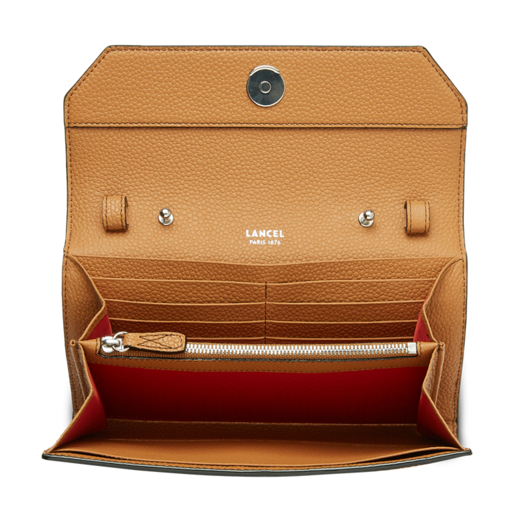 LANCEL LANCEL NINON PORTEFEUILLE CHAINE - CAMEL