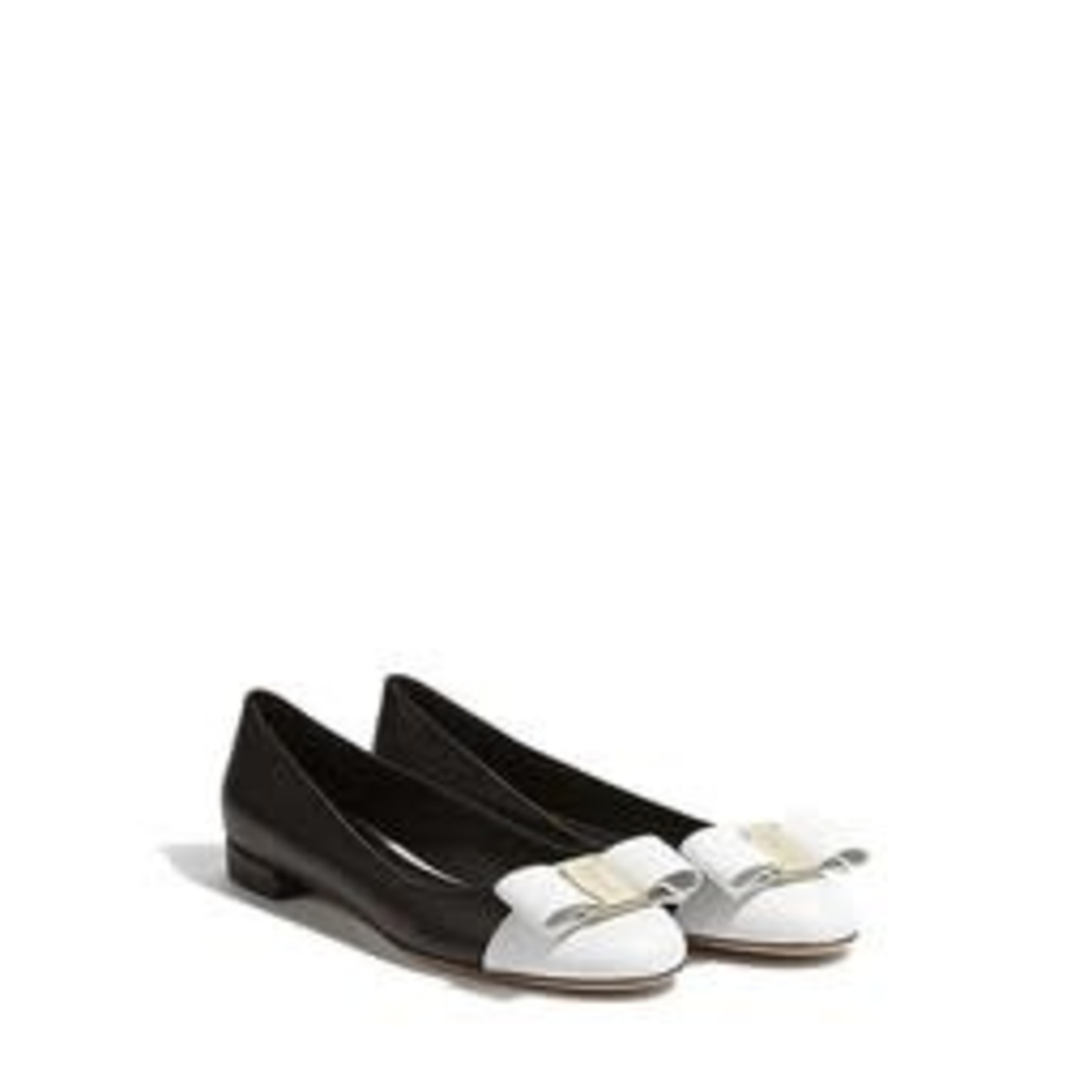 SALVATORE FERRAGAMO SALVATORE FERRAGAMO - BALLET VARINA CT BLACK/WHITE - 687421