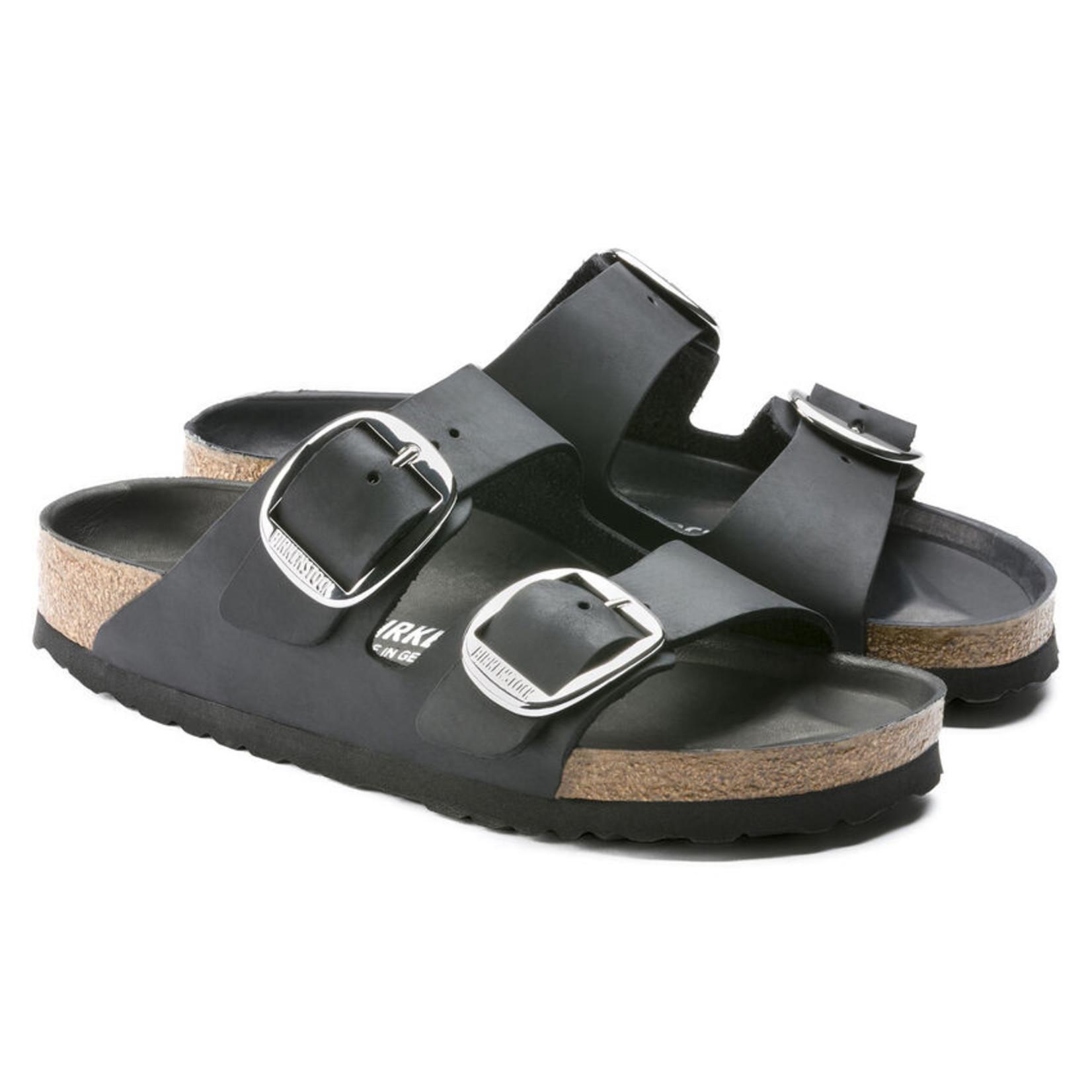 BIRKENSTOCK ARIZONA BIG BUCKLE CUIR HUILE BLACK ETROITE 1011075