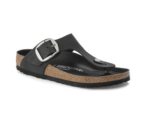 GIZEH BIG BUCKLE NUBUCK BLACK 1023334 - REGULAR/WIDE